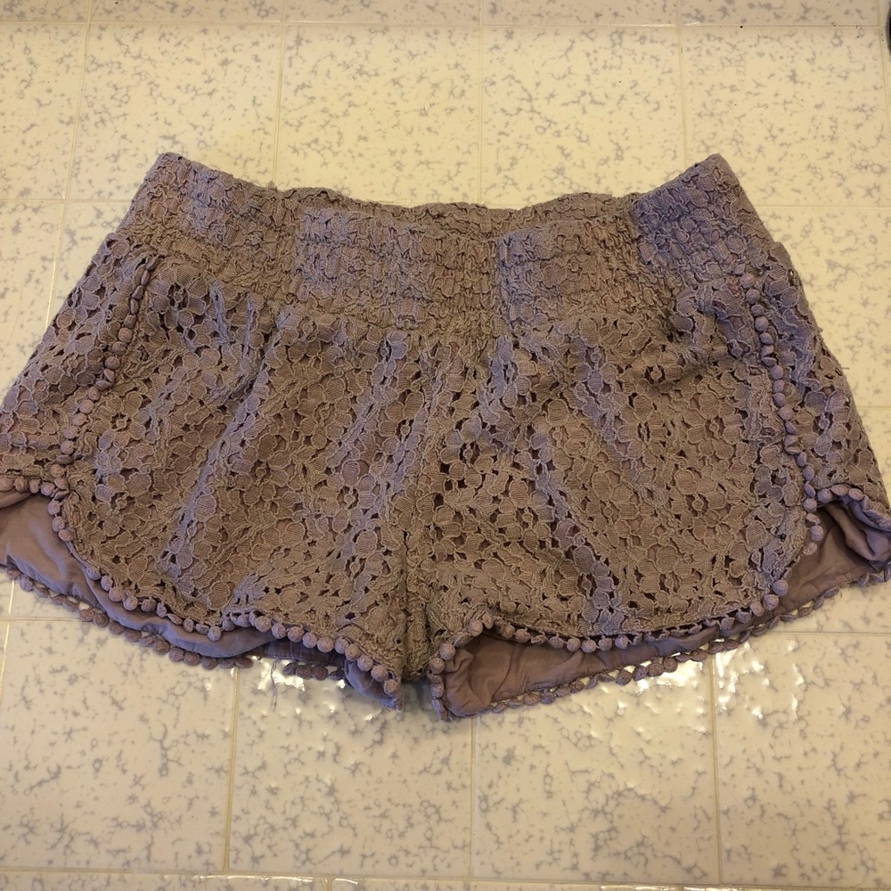 dirty pink shorts